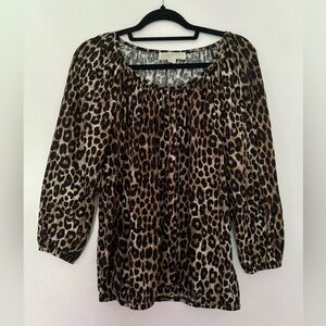 Michael Kors Cheetah Print Top